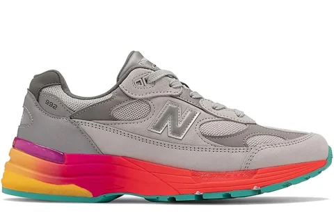 New Balance 992 Made In USA ''Grey Multi'' Sneakers