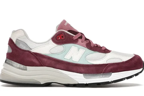 New Balance 992 Made In USA ''Kithmas Burgundy'' Sneakers