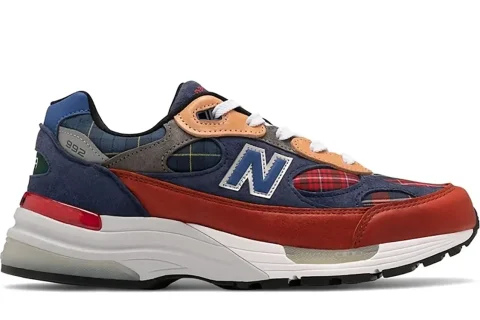 New Balance 992 Made In USA ''Plaid Patchwork'' Sneakers