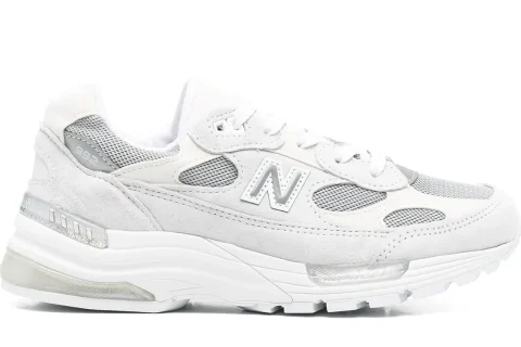 New Balance 992 Made In USA ''Triple White''' Sneakers