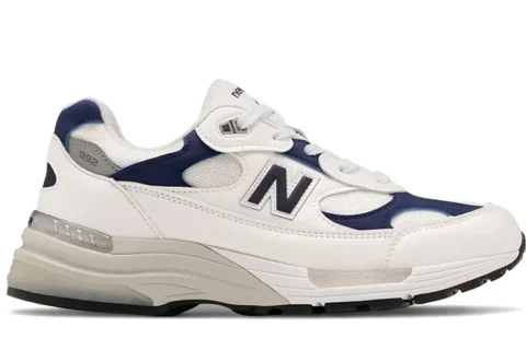 New Balance 992 Made In USA ''White Navy'' Sneakers