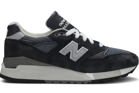 New Balance 998 Made In USA 'Black Grey' Sneakers