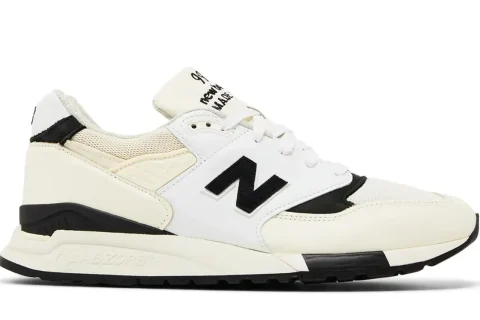 New Balance 998 Made In USA 'White Black' Sneakers