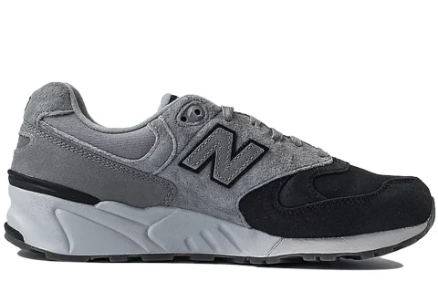 New Balance 999 Canvas Waxed "Grey Black" Sneakers