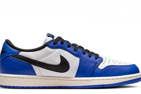 Nike Air Jordan 1 Low 'Game Royal' "Wit Game Royal Sail Zwart" Heren schoenen
