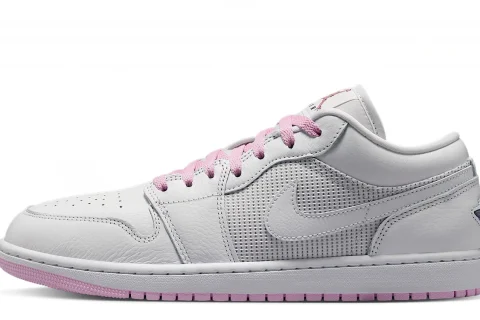 Nike Air Jordan 1 Low SE "Summit White Light Arctic Pink Silver" Heren schoenen