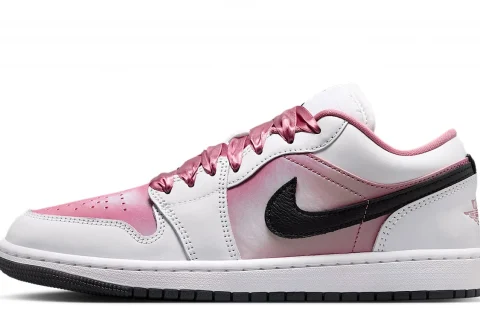 Nike Air Jordan 1 Low SE "Wit Zwart Desert Berry" Dames schoenen