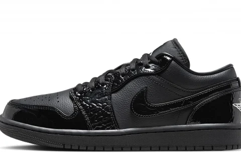 Nike Air Jordan 1 Low SE "Zwart Wit Metallic Silver" Dames schoenen