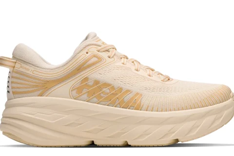 HOKA Bondi 7 "Vintage Yellow Honeycomb" Heren schoenen