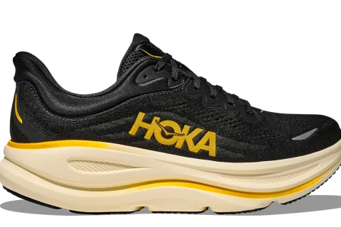 HOKA Bondi 9 "Carbon Black Yellow Gold" Heren schoenen