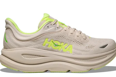 HOKA Bondi 9 "Grout Neon Yuzu" Heren schoenen