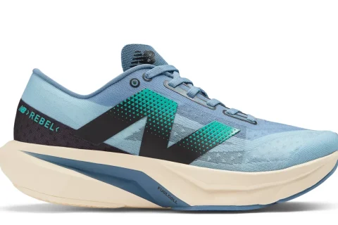 New Balance FuelCell Rebel v4 "Heron blue chrome blue black" Heren schoenen