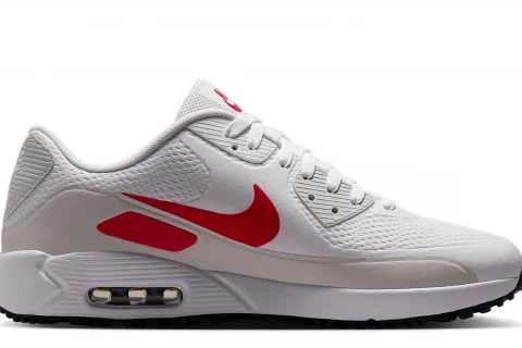 Nike Air Max 90 G "Wit Photon Dust Midnight Navy Fire Red" Schoenen