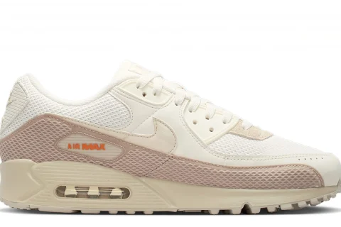 Nike Air Max 90 Premium "Phantom Cream II Safety Orange Light Orewood Brown" Heren schoenen