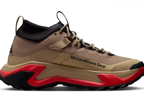 Nike ACG Zegama Hike "British Khaki Linen Light Crimson" Heren schoenen