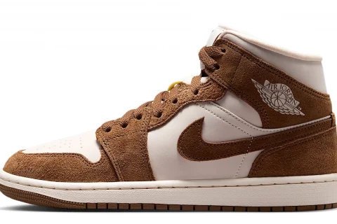 Nike Air Jordan 1 Mid "Light British Tan Chalk" Dames schoenen