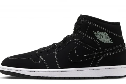 Nike Air Jordan 1 Mid "Zwart Pistachio Frost" Heren schoenen