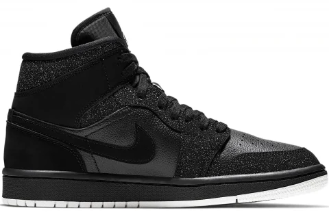 Nike Air Jordan 1 Mid "Zwart Wit Phantom" Dames schoenen