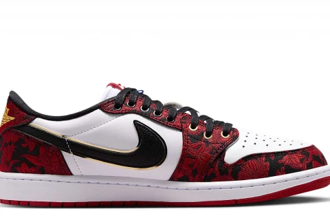 Nike Air Jordan 1 Retro Low OG 'Garden' "Zwart Summit White Laser Fuchsia Varsity Red" Schoenen