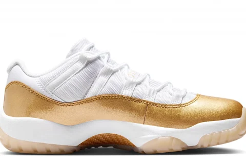 Nike Air Jordan 11 Low 'Mother's Day' "Wit Team Gold Metallic Gold" Dames schoenen