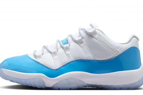 Nike Air Jordan 11 Retro Low 'University Blue' "Wit Zwart University Blue" Heren schoenen