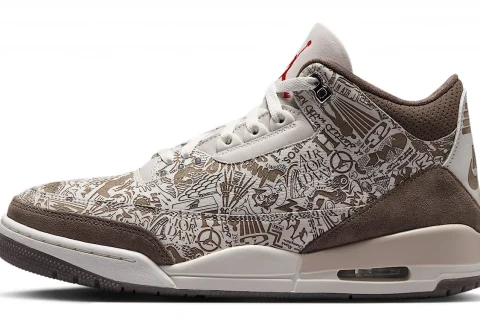 Nike Air Jordan 3 Retro 'Laser' "Phantom Palomino Sail University Red" Schoenen