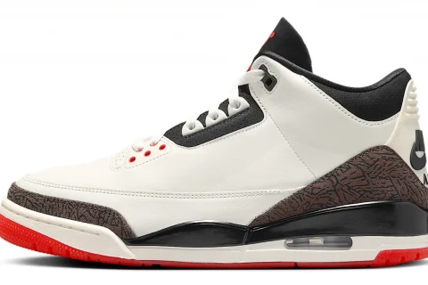 Nike Air Jordan 3 'World's Best' "Sail University Red Pale Ivory Zwart" Heren schoenen