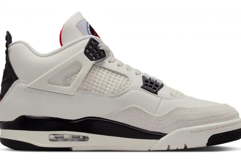Nike Air Jordan 4 Retro 'Flight Club' "Sail University Red Zwart" Heren schoenen