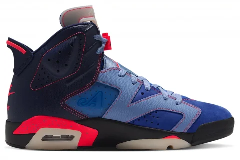 Nike Air Jordan 6 Retro SP "Midnight Navy Game Royal Light Blue Infrared 23" Schoenen