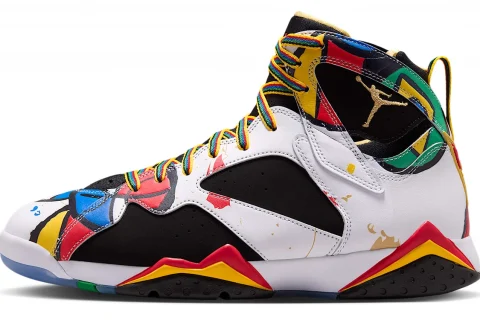 Nike Air Jordan 7 Retro 'Miró' "Wit Meerkleurig Varsity Royal" Schoenen