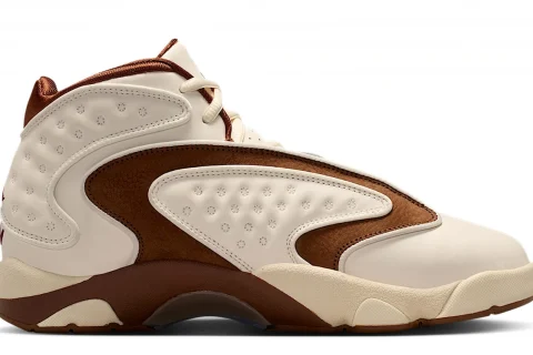 Nike Air Jordan OG "Pale Ivory Light British Tan Muslin Track Red" Dames schoenen
