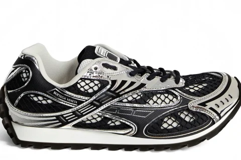 Bottega Veneta Men's Orbit "Black silver" Heren schoenen