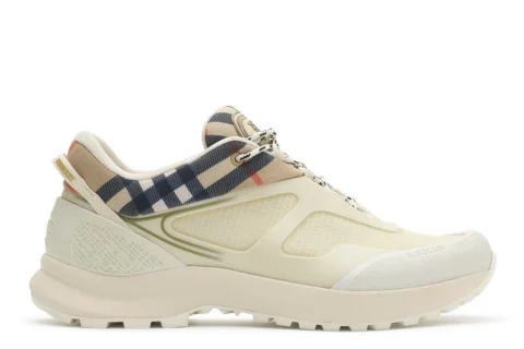 Burberry Check and Mesh Discover Sneakers​ "Tundra beige sand beige" Heren schoenen