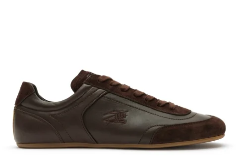 Burberry Leather Knight Runner Sneakers​ "Moorhen brown" Heren schoenen