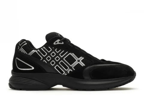 Burberry Nylon, Suede and Leather Eclipse "Black" Heren schoenen