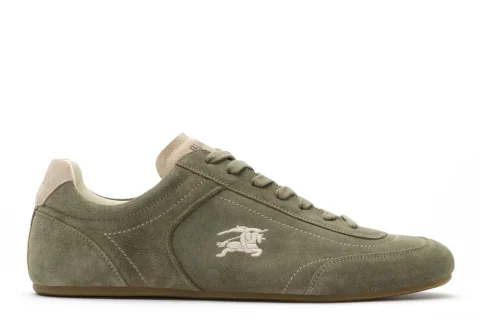 Burberry Suede Knight Runner Sneakers​ "Airforce green tawny beige" Heren schoenen