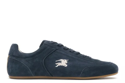 Burberry Suede Knight Runner Sneakers​ "Storm blue" Heren schoenen