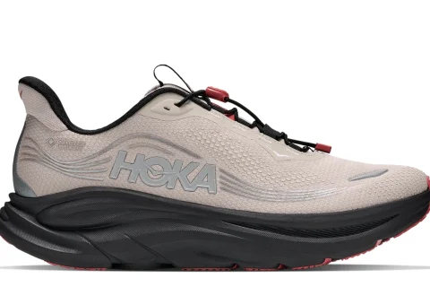 HOKA Clifton 11 GORE-TEX "River Rock Grey Carbon Black" Heren schoenen