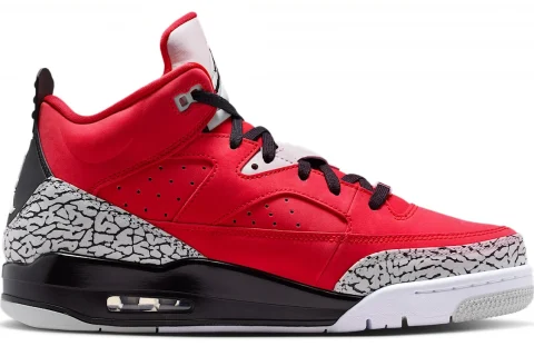 Nike Jordan Son of Mars Low "Fire Red Grey Mist Wit Zwart" Heren schoenen