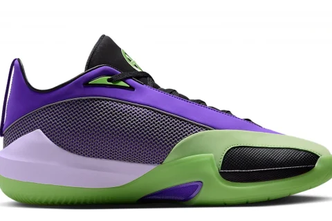 Nike Jordan Triangle Quai 54 "Action Grape Zwart Wit Key Lime" Schoenen