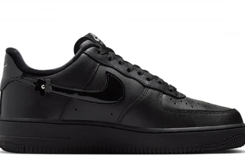 Nike Air Force 1 '07 'Florette' "Zwart Off Noir Metallic Silver" Dames schoenen