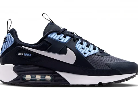 Nike Air Max 90 Drift "Dark Obsidian Psychic Blue Wit" Heren schoenen