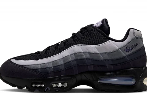 Nike Air Max 95 Big Bubble Premium "Zwart Dark Smoke Grey Smoke Grey Canyon Purple" Heren schoenen