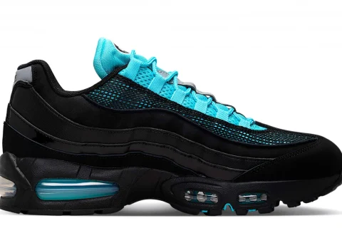 Nike Air Max 95 Big Bubble 'Scorpion' "Zwart Gamma Blue Metallic Silver Chrome" Heren schoenen
