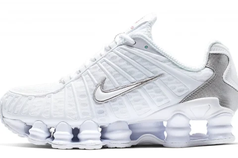 Nike Shox TL "Wit Metallic Silver Max Orange" Dames schoenen