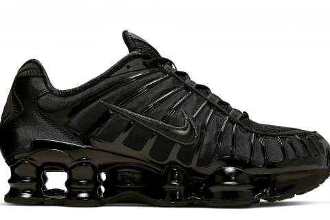 Nike Shox TL "Zwart Metallic Hematite Max Orange" Heren schoenen