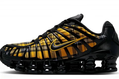 Nike Shox TL "Zwart Wit Yellow Ochre" Dames schoenen